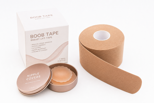 Felladora Lift Tape Kit with tape roll and nipple covers